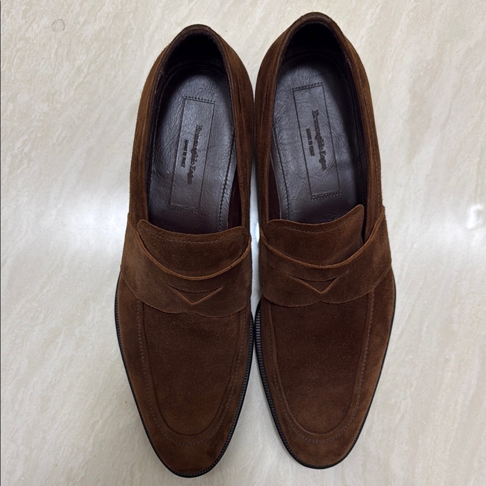 Men's Brown Suede Loafers